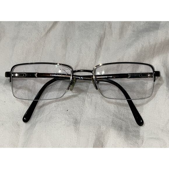Versace Accessories - Versace Eyeglass Frames Only Mod. 1066 Half Rim 1363 50□18 135 Made In Italy